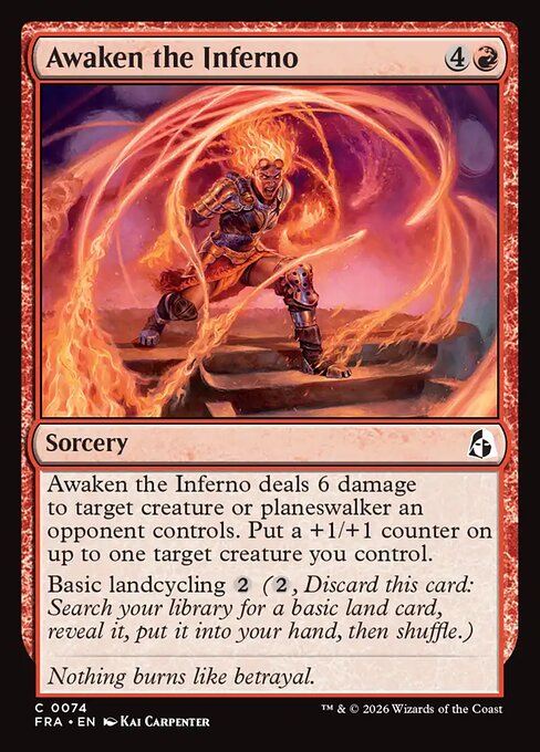 Reality Fracture - 74 - Awaken the Inferno - Common - Foil