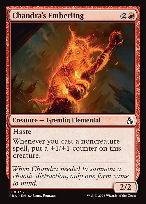 Reality Fracture - 76 - Chandra's Emberling - Common - Foil