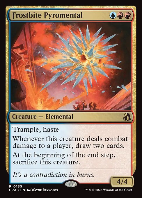 Reality Fracture - 135 - Frostbite Pyromental - Rare - Foil