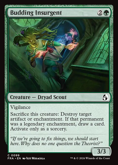Reality Fracture - 99 - Budding Insurgent - Common - Foil