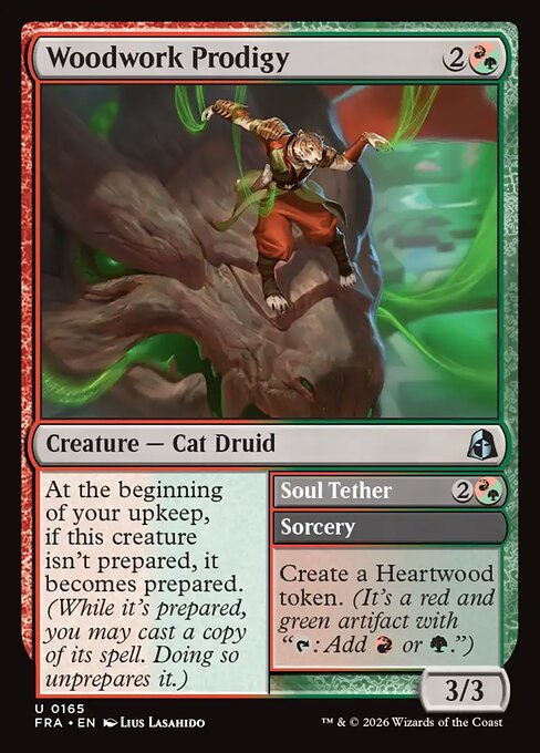 Reality Fracture - 165 - Woodwork Prodigy // Soul Tether - Uncommon - Foil