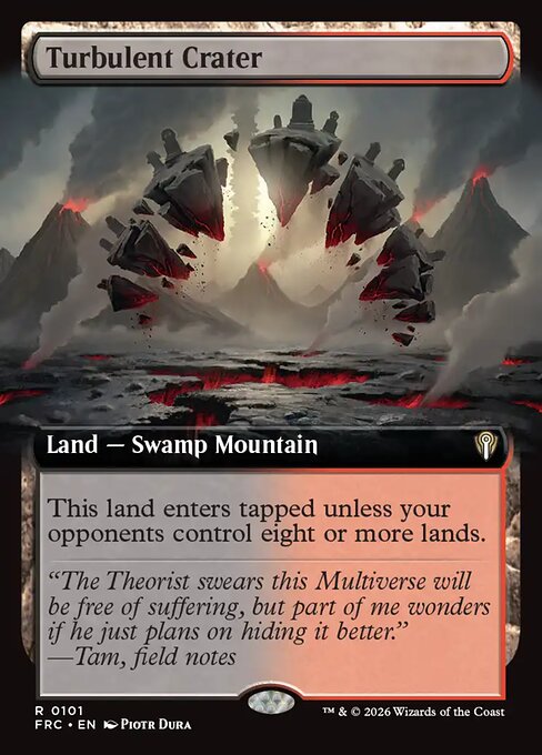 Reality Fracture Commander - 101 - Turbulent Crater - Rare
