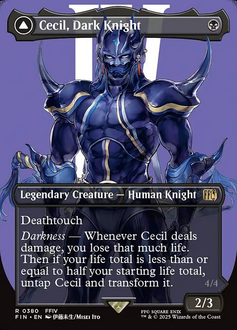 Final Fantasy - 380 - Cecil, Dark Knight // Cecil, Redeemed Paladin - Rare