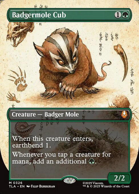 Avatar: The Last Airbender - 326 - Badgermole Cub - Mythic