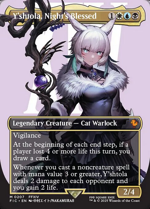 Final Fantasy Commander - 207 - Y'shtola, Night's Blessed - Mythic - Borderless Foil