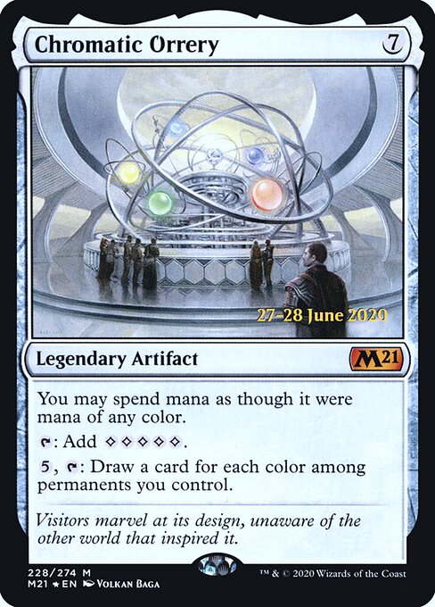 Core Set 2021 Promos - 228s - Chromatic Orrery - Mythic - Foil