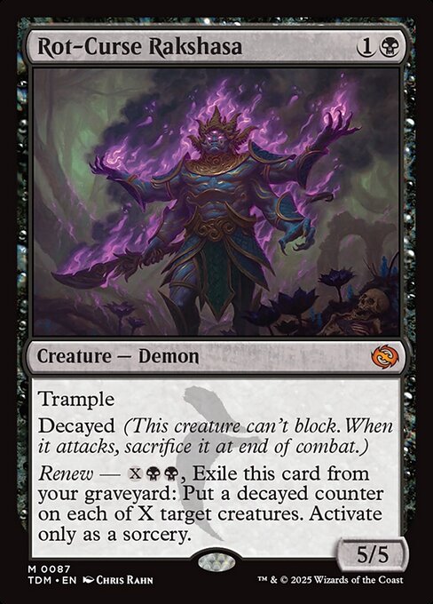 Tarkir: Dragonstorm - 87 - Rot-Curse Rakshasa - Mythic
