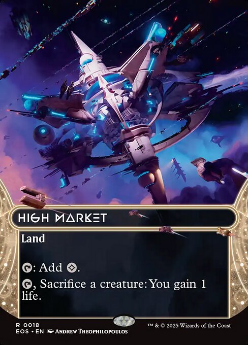 Edge of Eternities: Stellar Sights - 18 - High Market - Rare - Borderless Foil