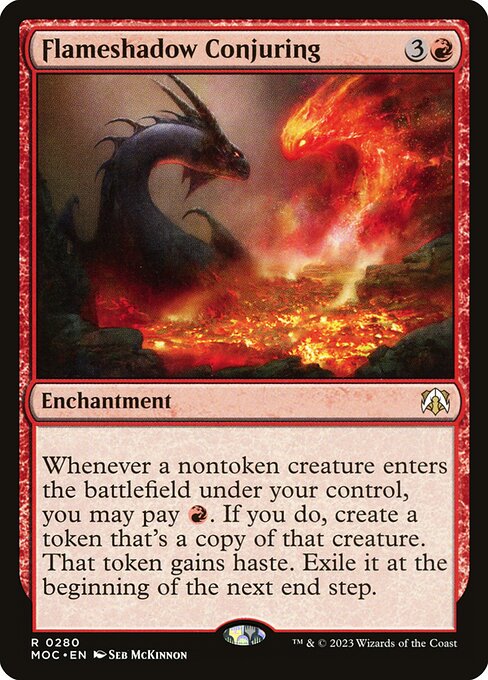 March of the Machine Commander - 280 - Flameshadow Conjuring - Rare