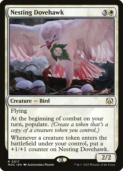 March of the Machine Commander - 17 - Nesting Dovehawk - Rare