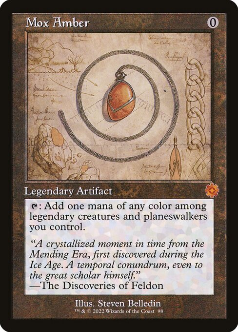 The Brothers' War Retro Artifacts - 98 - Mox Amber - Mythic
