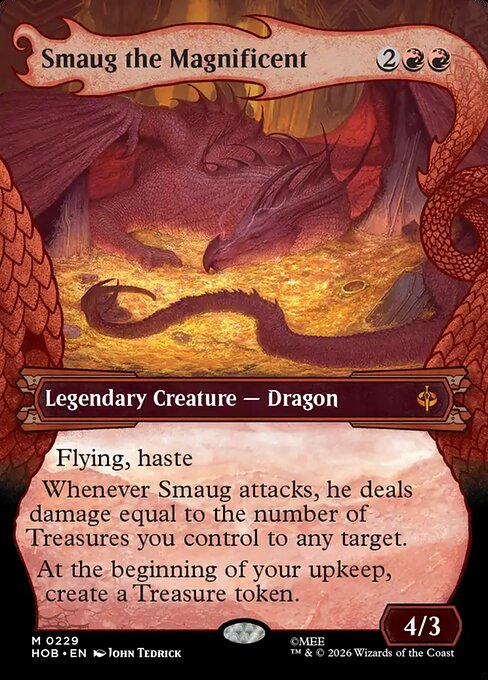 The Hobbit - 229 - Smaug the Magnificent - Mythic - Borderless Foil