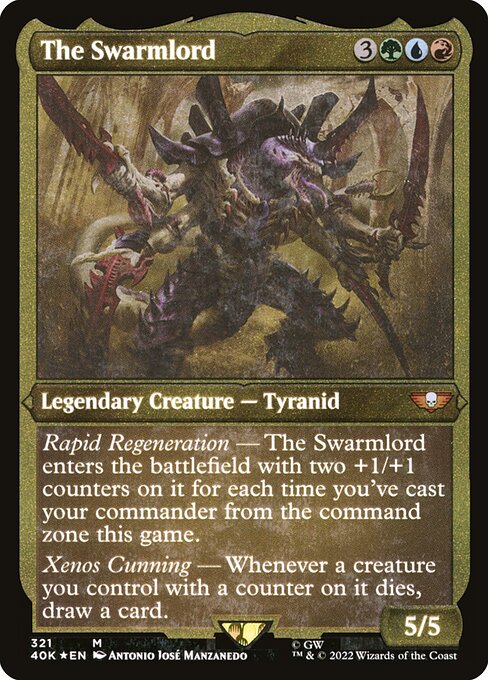 Warhammer 40,000 Commander - 321 - The Swarmlord - Mythic - Etched Foil