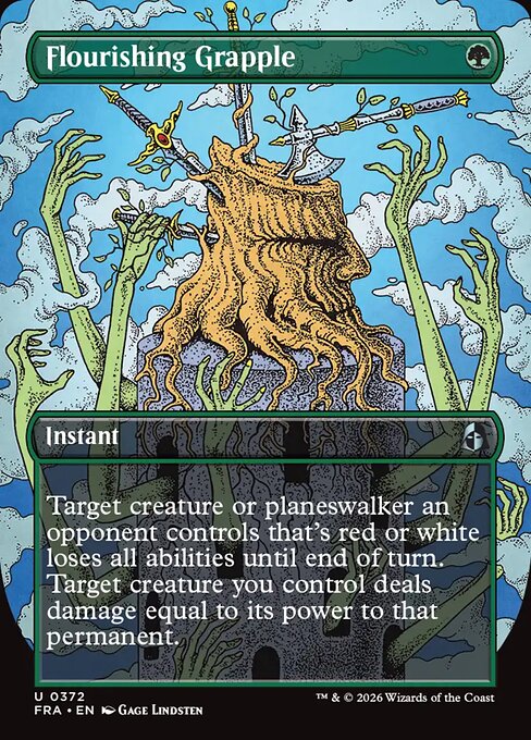 Reality Fracture - 372 - Flourishing Grapple - Uncommon - Fracture Foil