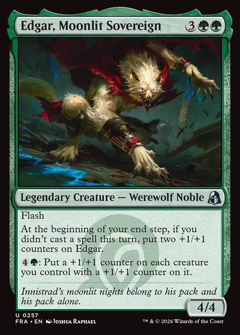 Reality Fracture - 257 - Edgar, Moonlit Sovereign - Uncommon - Fracture Foil