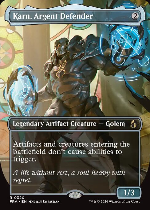 Reality Fracture - 320 - Karn, Argent Defender - Rare - Fracture Foil