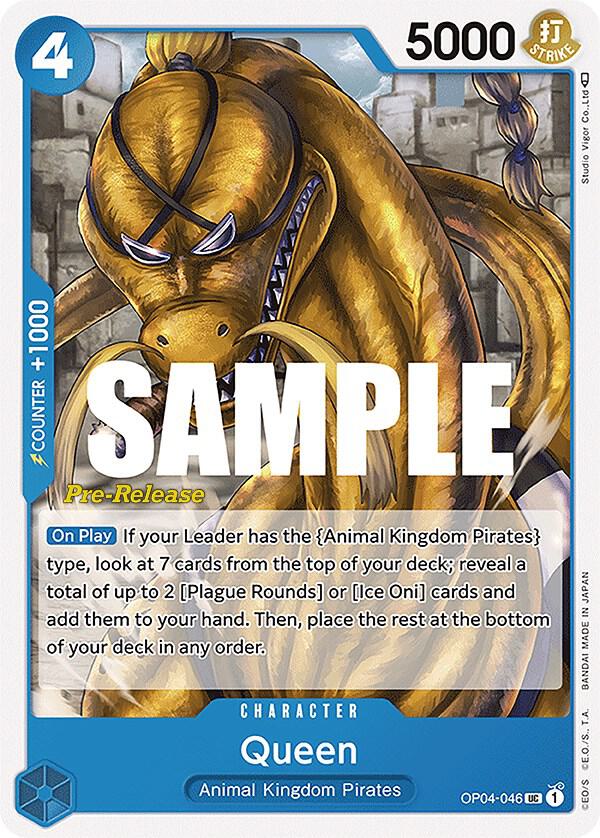Kingdoms of Intrigue Pre-Release Cards - OP04-046 - Queen - UC