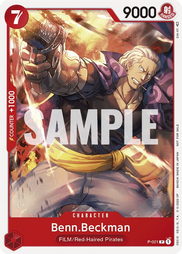 One Piece Promotion Cards - P-021 - Benn.Beckman (One Piece Film Red) - PR