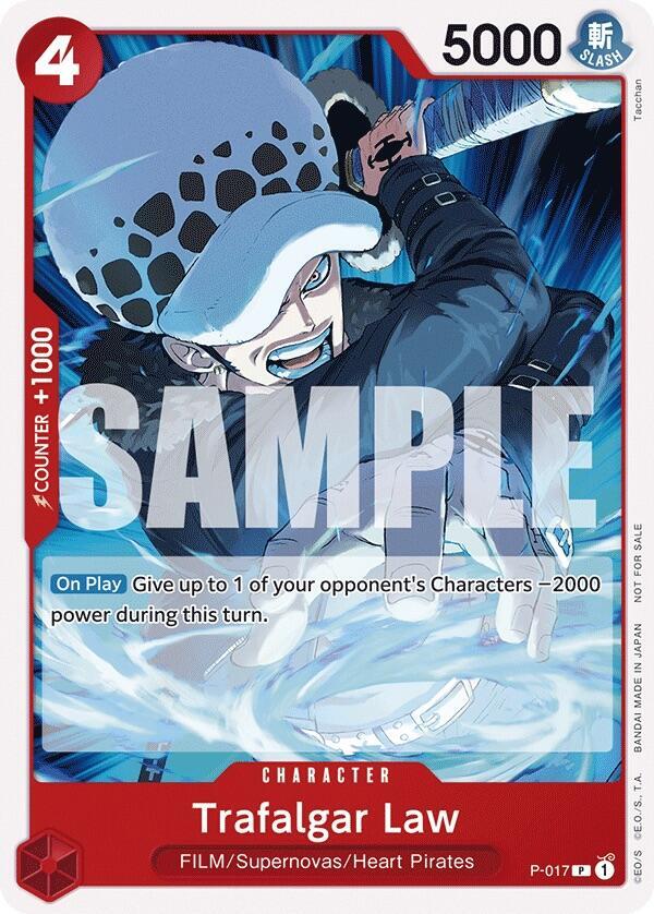 One Piece Promotion Cards - P-017 - Trafalgar Law (Tournament Pack Vol. 7) - PR