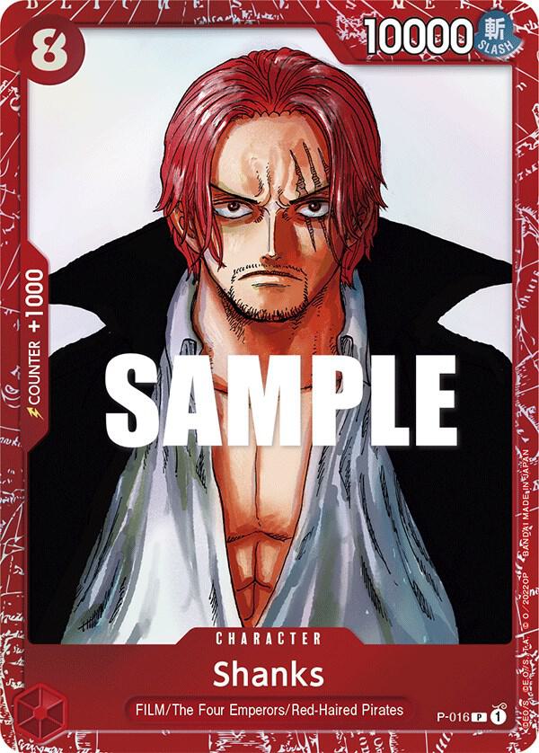 One Piece Promotion Cards - P-016 - Shanks (Premium Card Collection -ONE PIECE FILM RED Edition-) - PR