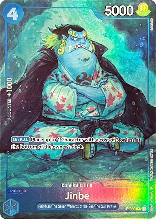 One Piece Promotion Cards - P-030 - Jinbe (Premium Card Collection -BANDAI CARD GAMES Fest. 23-24 Edition-) - PR