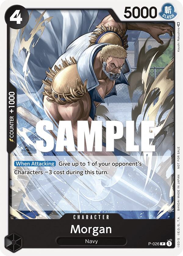 One Piece Promotion Cards - P-026 - Morgan (Pirates Party Vol. 2) - PR