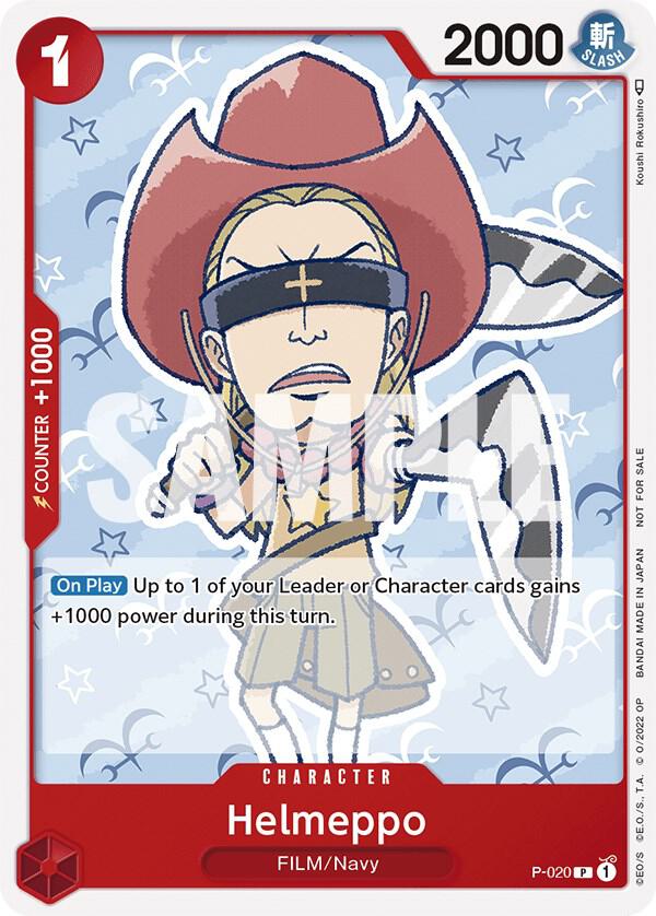 One Piece Promotion Cards - P-020 - Helmeppo (One Piece Film Red) - PR