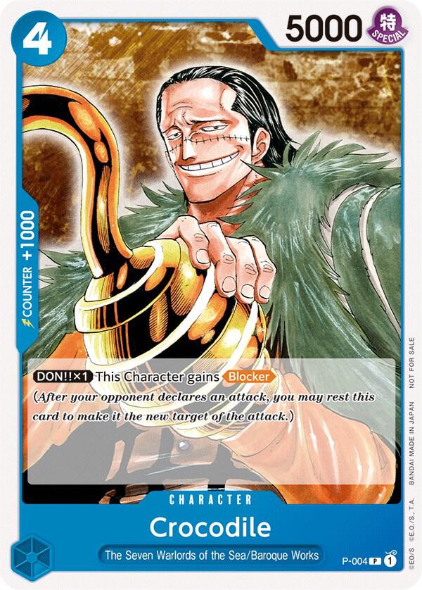One Piece Promotion Cards - P-004 - Crocodile (Promotion Pack 2022) - PR
