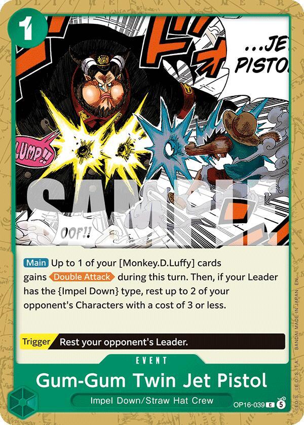 The Time of Battle - OP16-039 - Gum-Gum Twin Jet Pistol - C