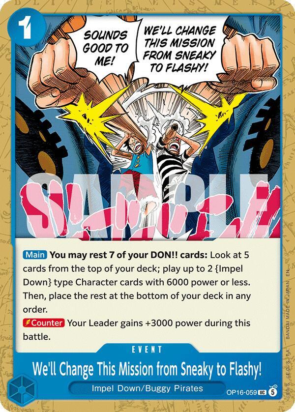 The Time of Battle - OP16-059 - We'll Change This Mission from Sneaky to Flashy! - UC