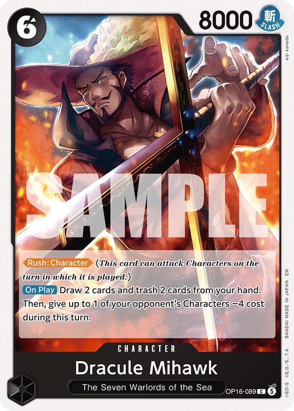 The Time of Battle - OP16-089 - Dracule Mihawk - C