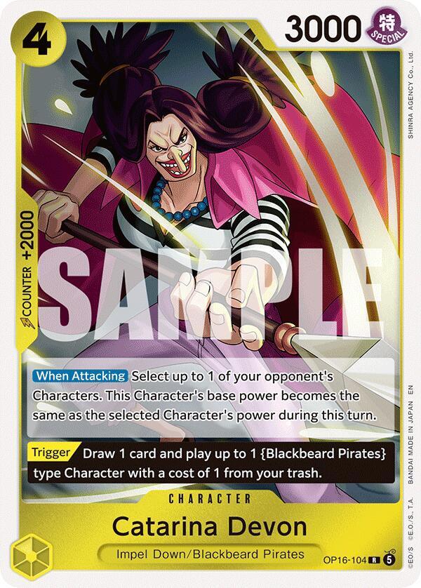 The Time of Battle - OP16-104 - Catarina Devon - R - Foil