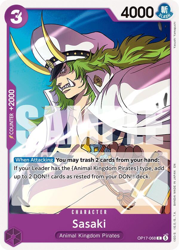 The World's Strongest Warriors - OP17-068 - Sasaki - C