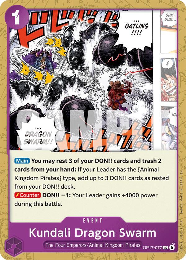 The World's Strongest Warriors - OP17-077 - Kundali Dragon Swarm - UC