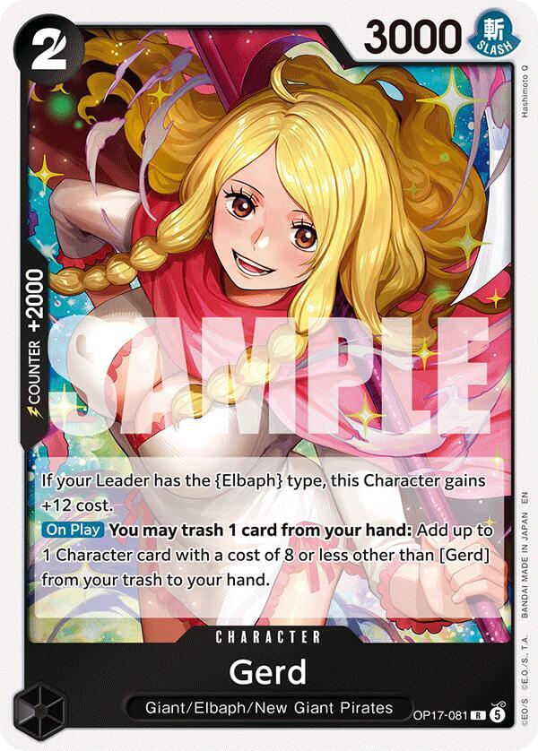 The World's Strongest Warriors - OP17-081 - Gerd - R - Foil