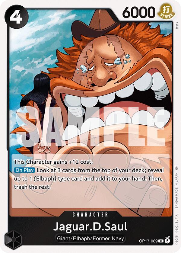 The World's Strongest Warriors - OP17-089 - Jaguar.D.Saul - R - Foil