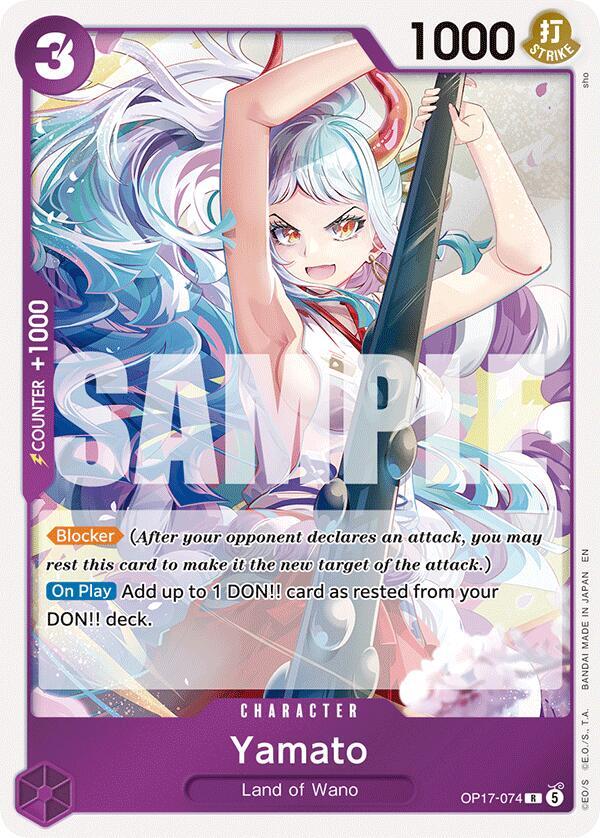The World's Strongest Warriors - OP17-074 - Yamato - R - Foil