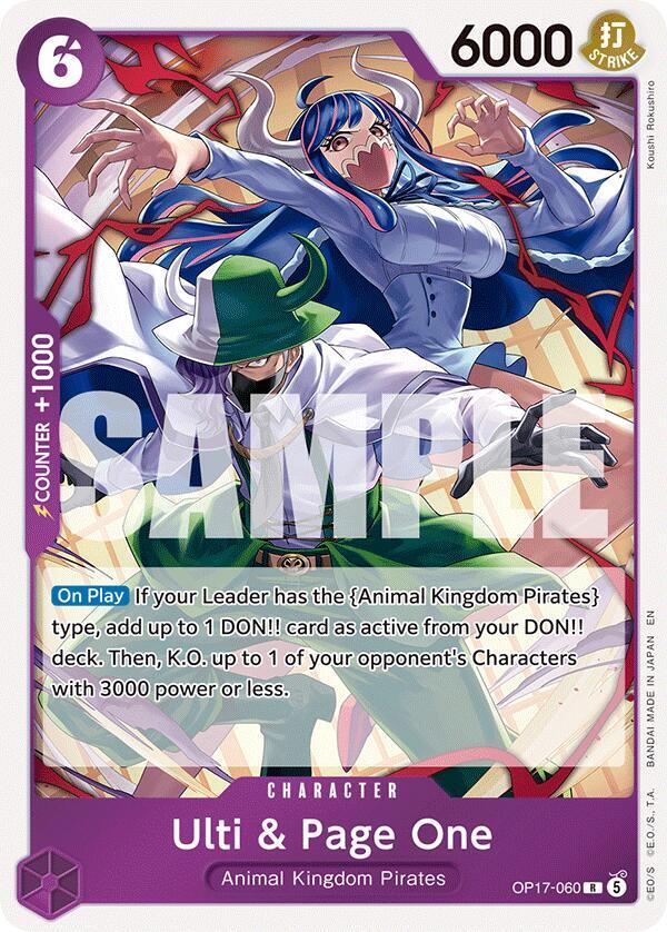 The World's Strongest Warriors - OP17-060 - Ulti & Page One - R - Foil