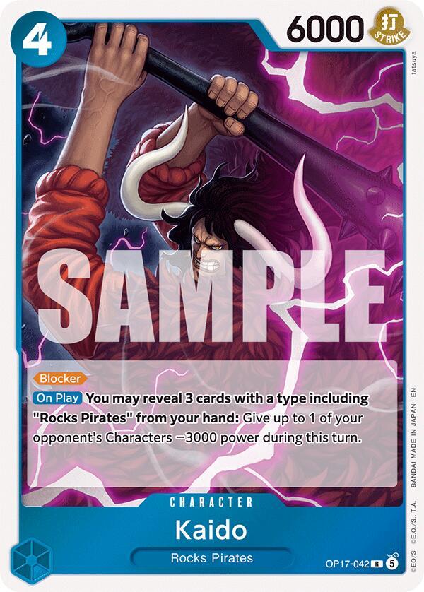 The World's Strongest Warriors - OP17-042 - Kaido (042) - R - Foil