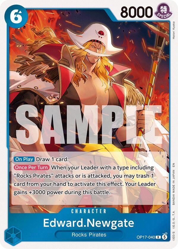 The World's Strongest Warriors - OP17-040 - Edward.Newgate (040) - R - Foil