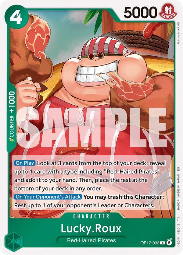 The World's Strongest Warriors - OP17-033 - Lucky.Roux - R - Foil