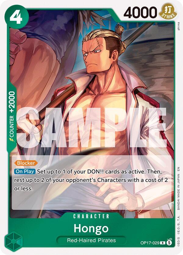 The World's Strongest Warriors - OP17-029 - Hongo - R - Foil