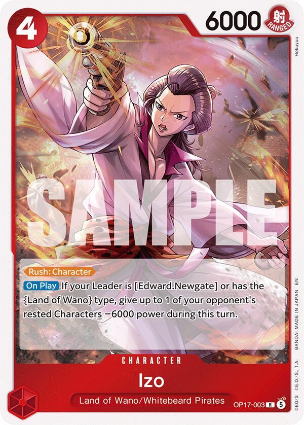 The World's Strongest Warriors - OP17-003 - Izo - R - Foil