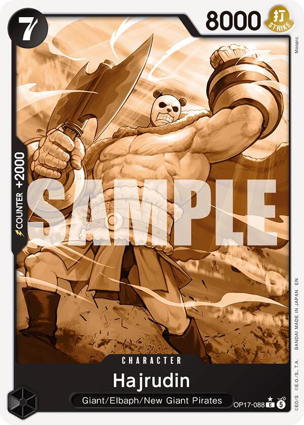 The World's Strongest Warriors - OP17-088 - Hajrudin (Pandaman Art) - C