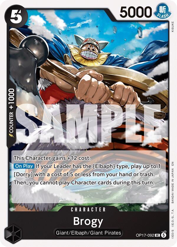 The World's Strongest Warriors - OP17-092 - Brogy - UC