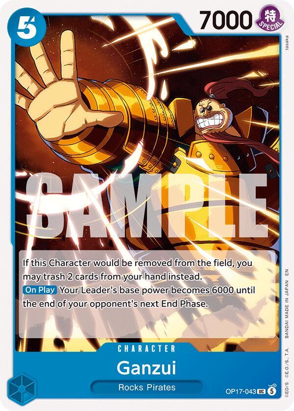 The World's Strongest Warriors - OP17-043 - Ganzui - UC
