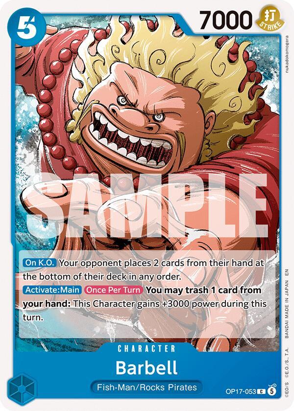 The World's Strongest Warriors - OP17-053 - Barbell - C