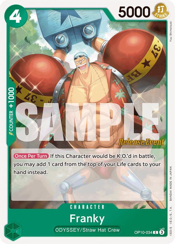 Royal Blood Release Event Cards - OP10-034 - Franky (034) - C