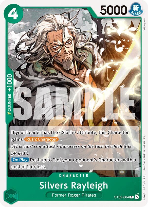 ST-32: Starter Deck 32 GREEN Roronoa Zoro - ST32-004 - Silvers Rayleigh - C