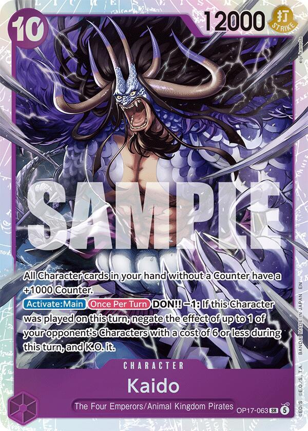 The World's Strongest Warriors - OP17-063 - Kaido (063) - SR - Foil